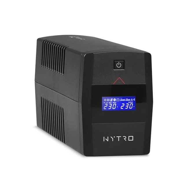 EPYC® NYTRO – UPS a Onda Sinusoidale Pura, UPS per PC da Gaming, PFC Attivo, MAC e Console da Gioco, Potenza 800VA/480Watt, 2 Us